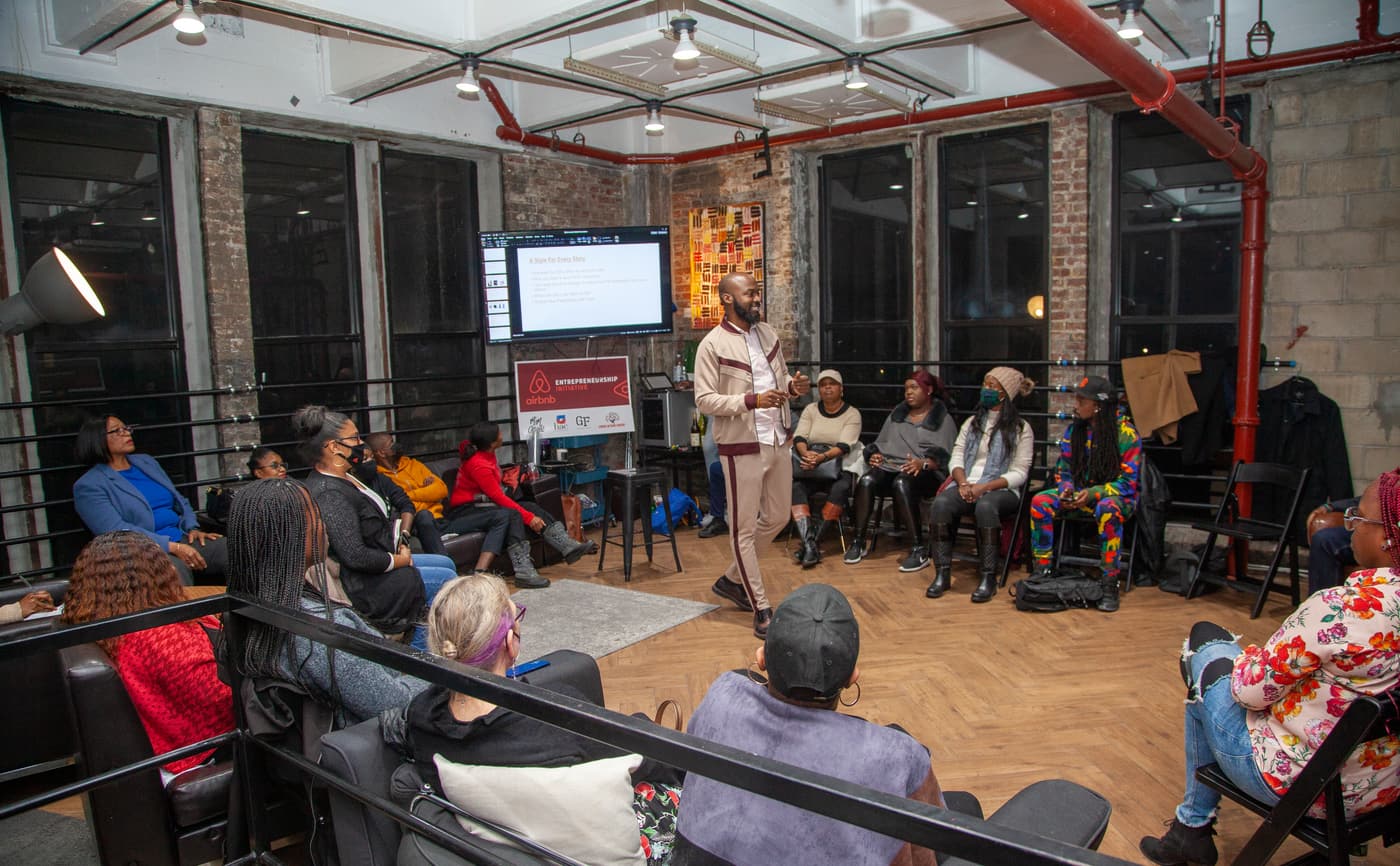 A workshop session in Brooklyn.